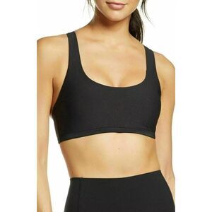 Spanx Womens Low‎ Impact Sports Bra, Large 50178R Black Work Out Nylon Stretch